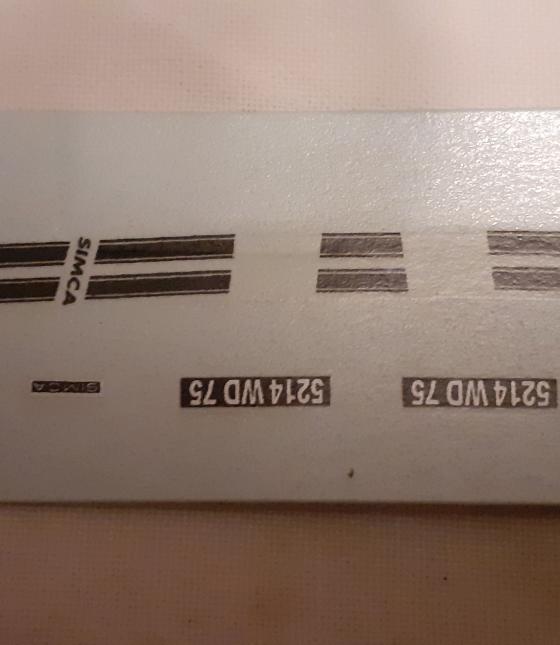 decals décalcomanie simca rallye 1/43