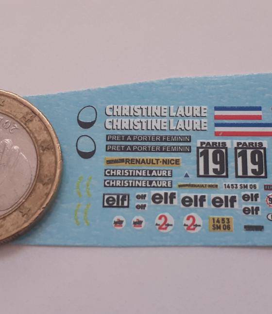 decals decalcomanie alpine a110 christine laure 1/87