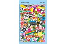 DECALS 1/18 tag mur divers hot rod etc train v