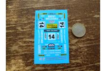 Décalcomanie déco alpine a310 beguin corse 1977 1/43