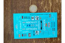 Décalcomanie DECO CITROEN ZX PARIS DAKAR PARIS 1ER 2EME 1994 1/43