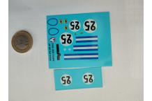 Décalcomanie DINO 206 COUPE LM LE MANS 1966 1/43