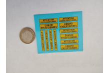 Décalcomanie CONVOI EXCEPTIONNEL GRANDE LONGUEUR