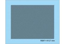 decals décalcomanie damier Carreau 0,7 mm Décalcomanies noir 41x37mm