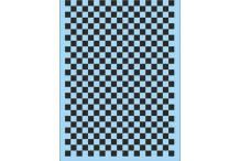 decals décalcomanie damier Carreau 1/24 6,2 mm Décalcomanies noir 140x110mm