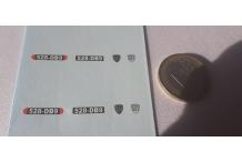 plaque immatriculation peugeot 401  1/43