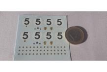 rond ferrari avec une déco de voiture ancienne 1/43