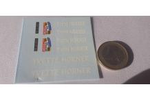 yvette horner tour de france 1/43 decals decalcomanie