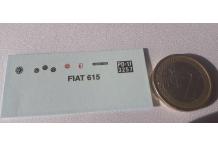 pour fiat 615decals décalcomanie 1/43