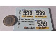 plaque rallye lancia stratos giro d italie 1/24 cahier office