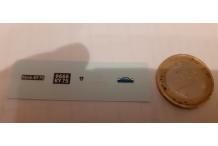 décals décalcomanie peugeot 403 cabriolet 1/43