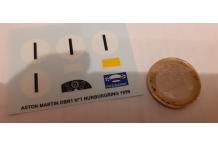 decals décalcomanie aston dbr1 nurbrungring 1959 1/43