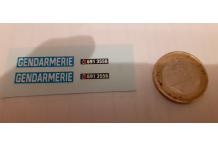decals décalcomanie renault 6 gendarmerie 1/43