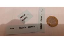 decals décalcomanie renault  r6 6 divers  1/43