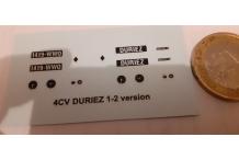 decals décalcomanie peugeot 202 fourgon 1/43