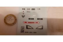 decals décalcomanie alfa gtv 1995 1/43