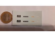 decals décalcomanie pour renault estafette 1/43