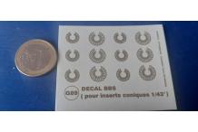 bbs décals dacalcomanie pour insert conique 1/43