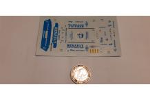 décalcomanie  decals Alpine Renault Diac Auto meca   1/43