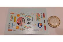 décalcomanie decals Citroën SM Paris Pekin Paris 2010 1/43