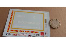 decals decalcomanie  pompiers renault midlum camion accompagnement paris   1/43