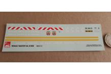 decals decalcomanie  pompiers renault master val d oise   1/43