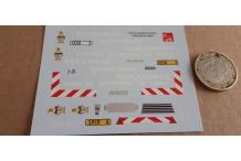 decals decalcomanie pompiers iveco cargo etaiement sauvetage paris 1/43