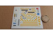 decals decalcomanie pompiers iveco daily 4x4 ff pyrénées alsace hatten 1/43