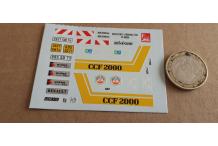 decals decalcomanie  pompiers renault 150 ff sides  calvados savoie 1/43