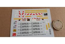 decals decalcomanie  pompiers renault midlum camiva feux de forets 1/43