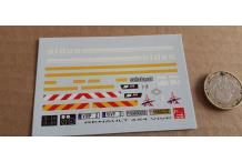 decals decalcomanie sapeurs pompiers de paris sides renault 4x4 vivp 1/43