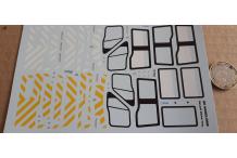 decals decalcomanie  pompiers pour renault master long 1/43