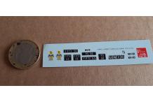 decals decalcomanie  pompiers unic iveco om 75 département 55 56  paris   1/43