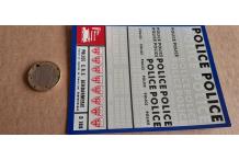 decals decalcomanie  rare déco police gendarmerie crs    1/43