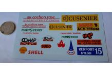 divers décalcomanie pour citroen h type hy 1/43 cusener cochon rose comap