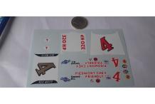 décalcomanie  ancien nascar 1/43 n 4 rex white piedmont chev pure