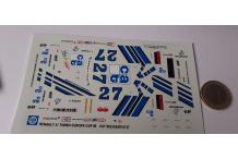 decalcomanie decals 1/43 renault r21 turbo europa cup 1989 cat bulgaski
