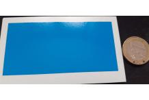 decals  decalcomanie  applat couleur bleue clair 4 cm x 8 cm
