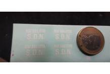 decals  decalcomanie land rover sdn nation uni 1/43 raf