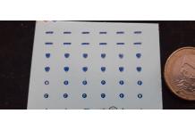 decals  decalcomanie  marquage capot italienne fiat lancia alfa romeo 1/43 defaut