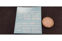 decals  decalcomanie  nart écriture blanche pour ferrari 1/43 au 1/18