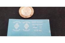 decals  decalcomanie pompiers usine renault billancourt 1/43