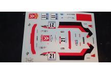 décalcomanie citroen ax tour de corse 1971 1/43