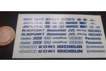 décalcomanie divers pub nascar 1/43 1/24