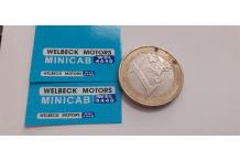 decals decalcomanie 1/43 renault dauphine welbeck motors  1 euros