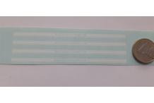 decals decalcomanie flanc porsche couleur  blanc 1/24