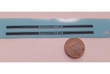 decals decalcomanie flanc porsche en noir 1/24  1 euros