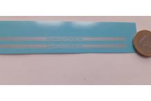 decals decalcomanie flanc porsche couleur argent  1/24  1 euros