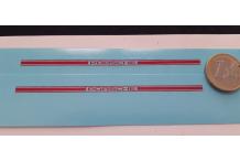 decals decalcomanie flanc porsche couleur rouge 1/24  1 euros