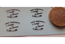 decals decalcomanie pompier eure et loir 1/43 1 euro